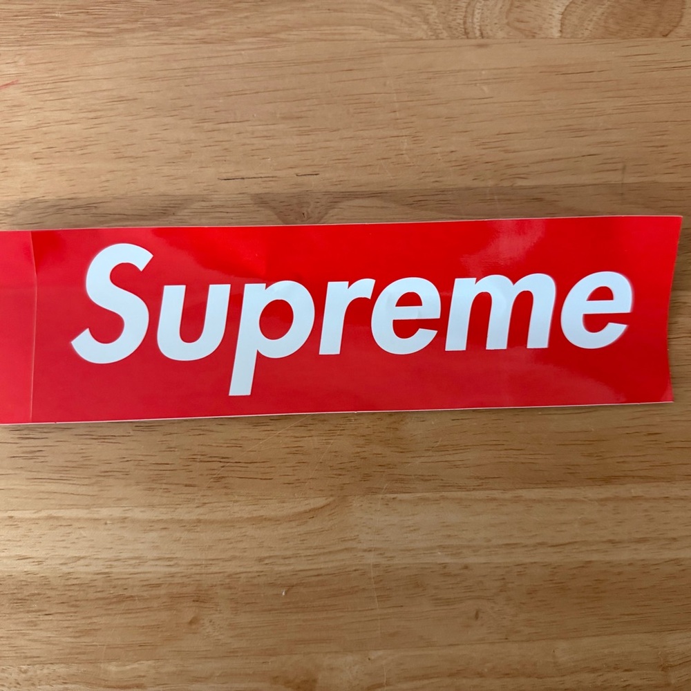 Supreme Vibrant Red Logo Decal